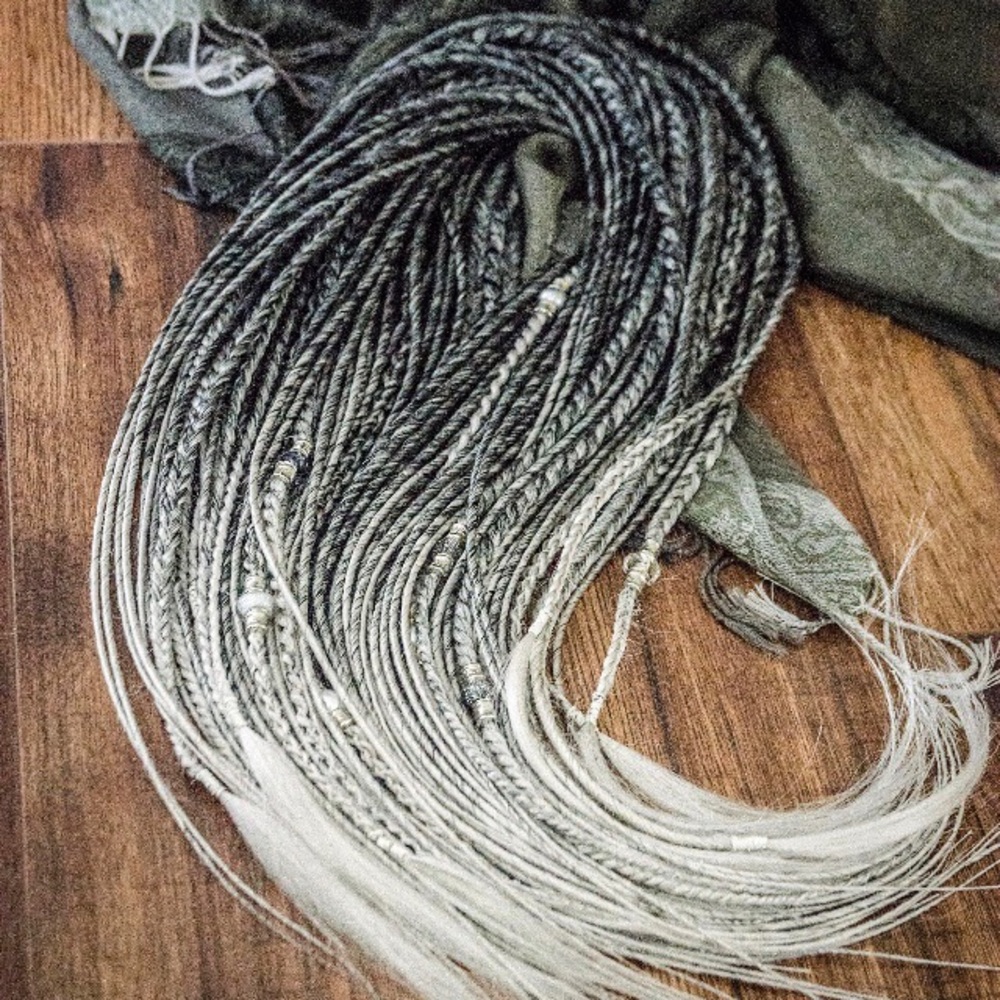Double ended dreadlock braids